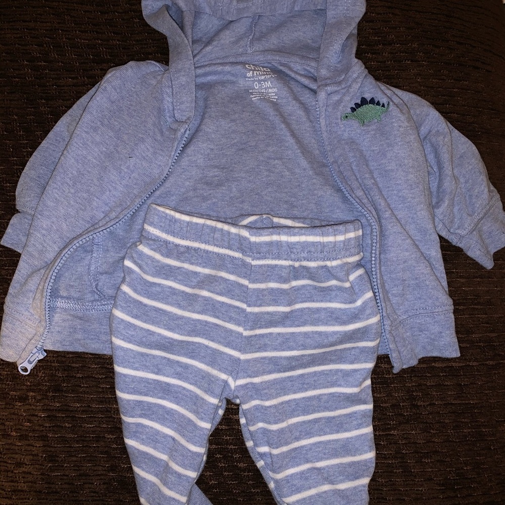 Dino jacket and matching pants worn once